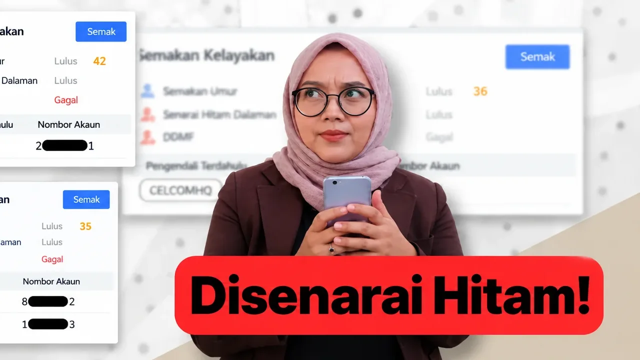 Pemilik perniagaan Malaysia menyemak kelayakan blacklist telco