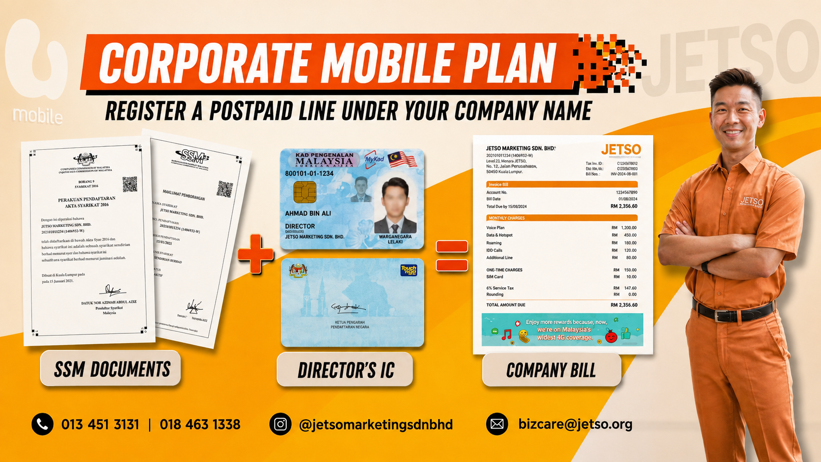 Register Company Phone Number: Corporate Postpaid Plans