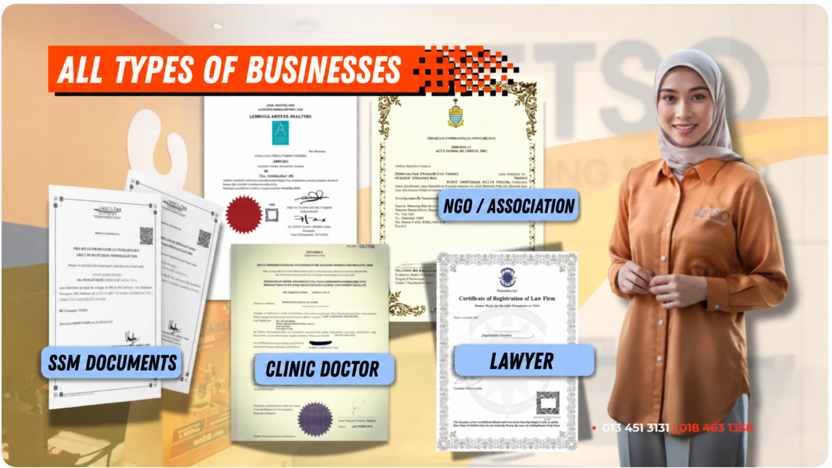 All Business Types Eligible: SSM Docs, Medical Clinics, NGOs / Associations, Legal Firms