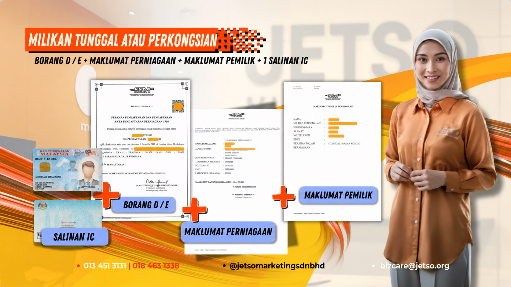 Prop Tunggal / Dokumen Perkongsian: Borang D/E