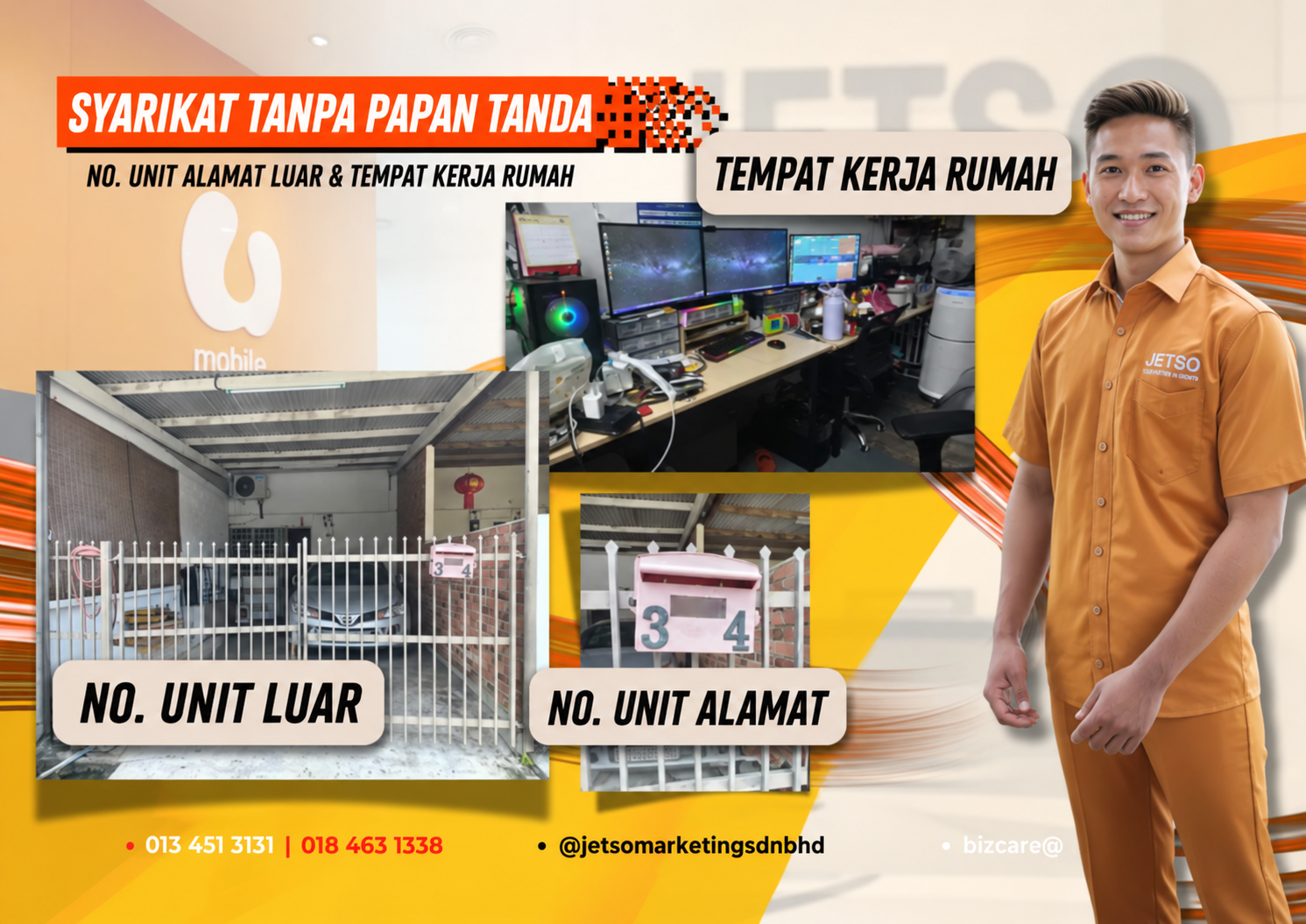Contoh Alamat Luaran & Ruang Kerja Pejabat Rumah