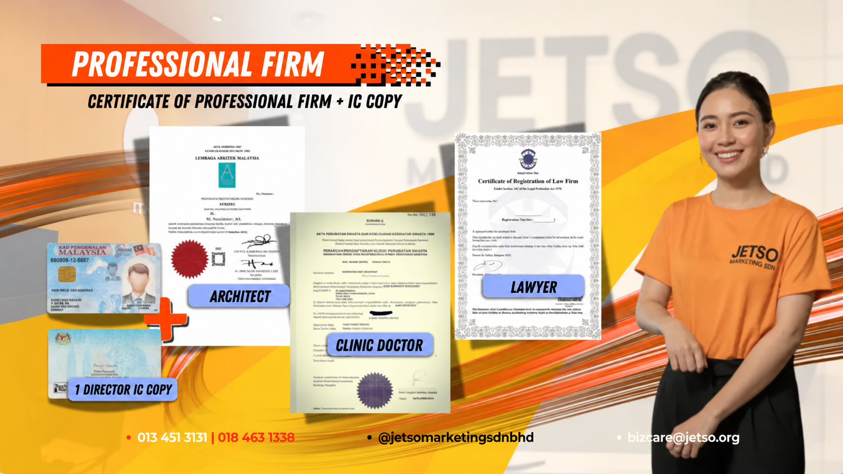 Professional Firm Documents: Firm Certificate + IC