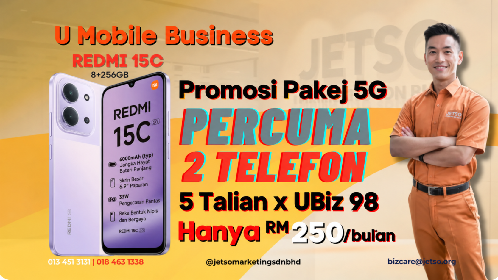 Promosi Himpunan U Mobile Business 5G 5 Baris