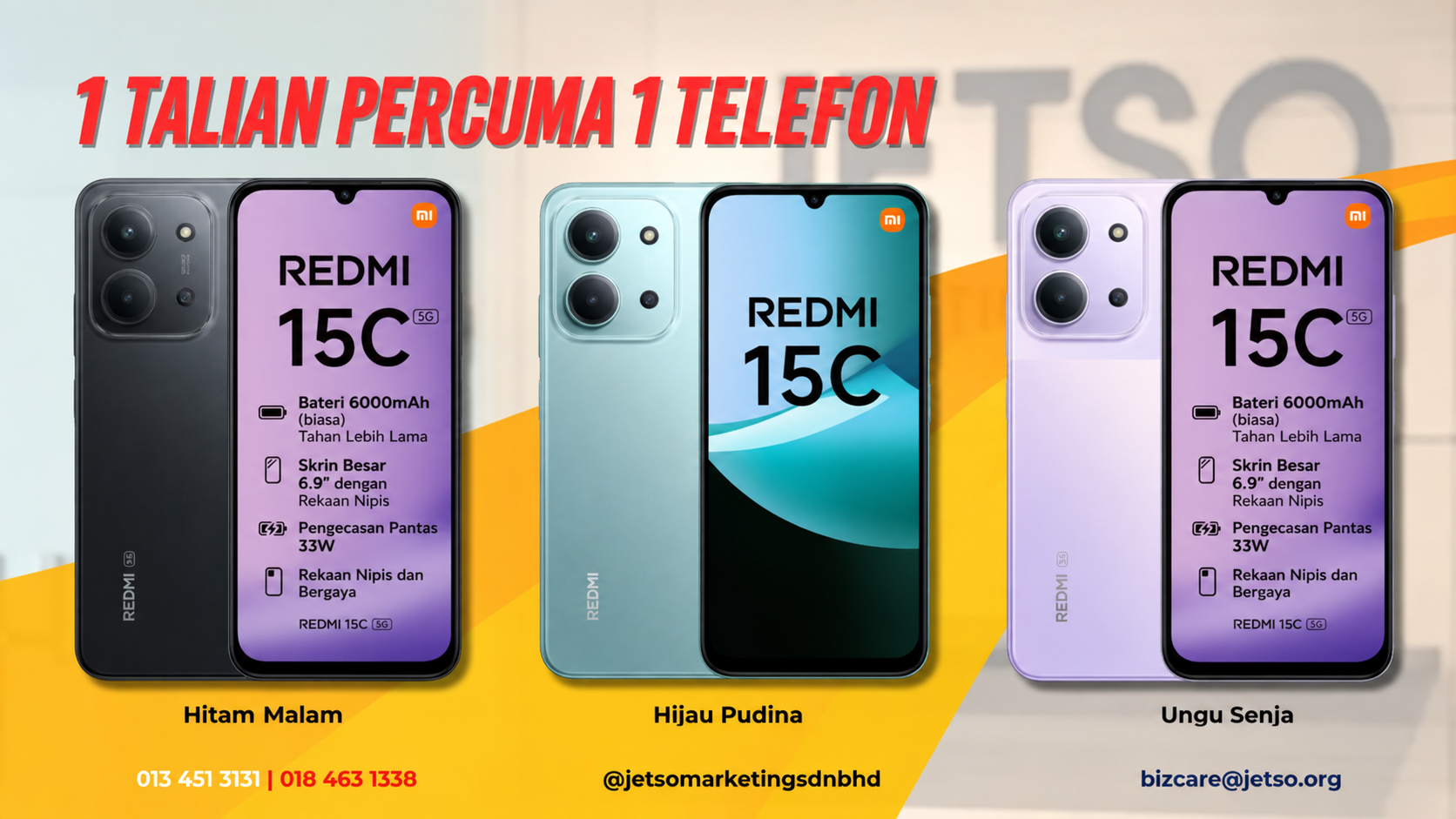 Spesifikasi Xiaomi Redmi 15C 5G