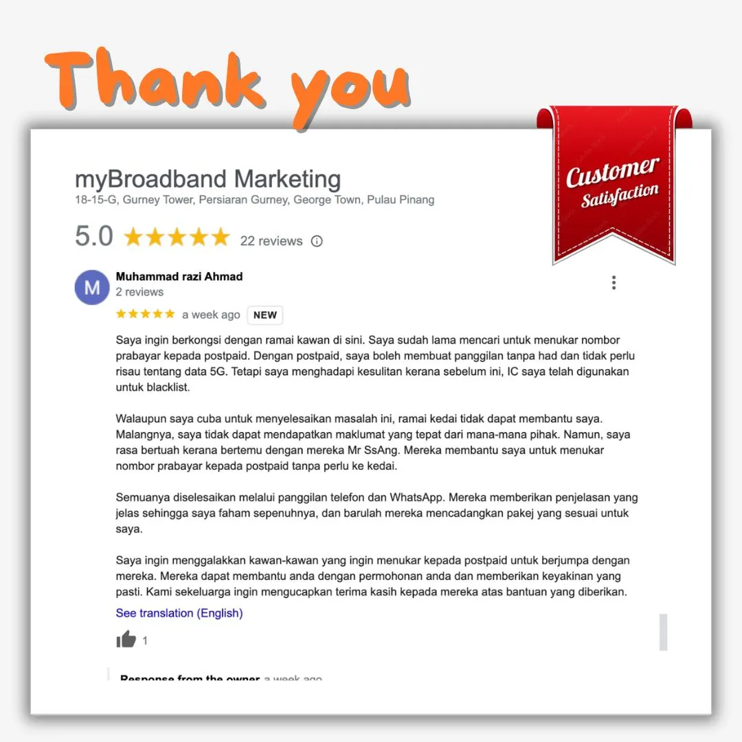 Customer review 1