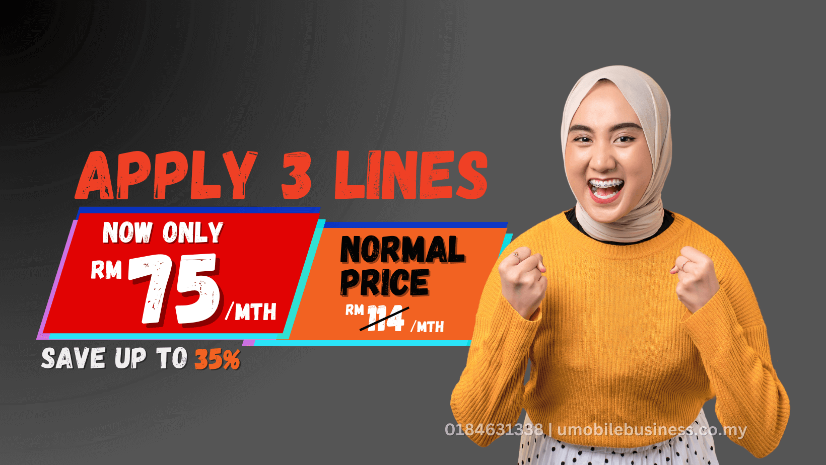 U Mobile Postpaid 38 | ONLY RM25 with 120Gb 5G Data