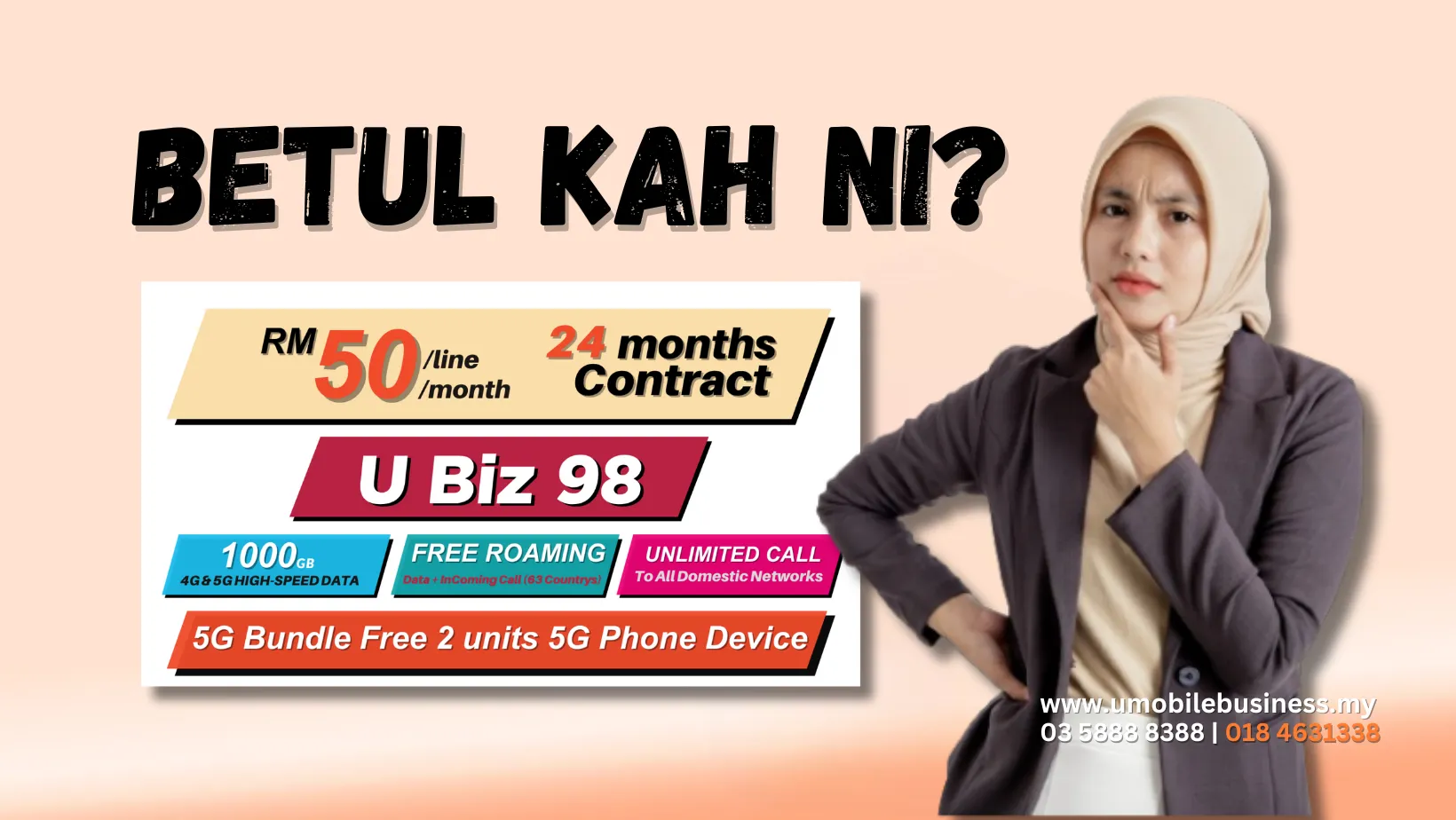 1 Pakej Percuma 2 Unit 5G SmartPhone