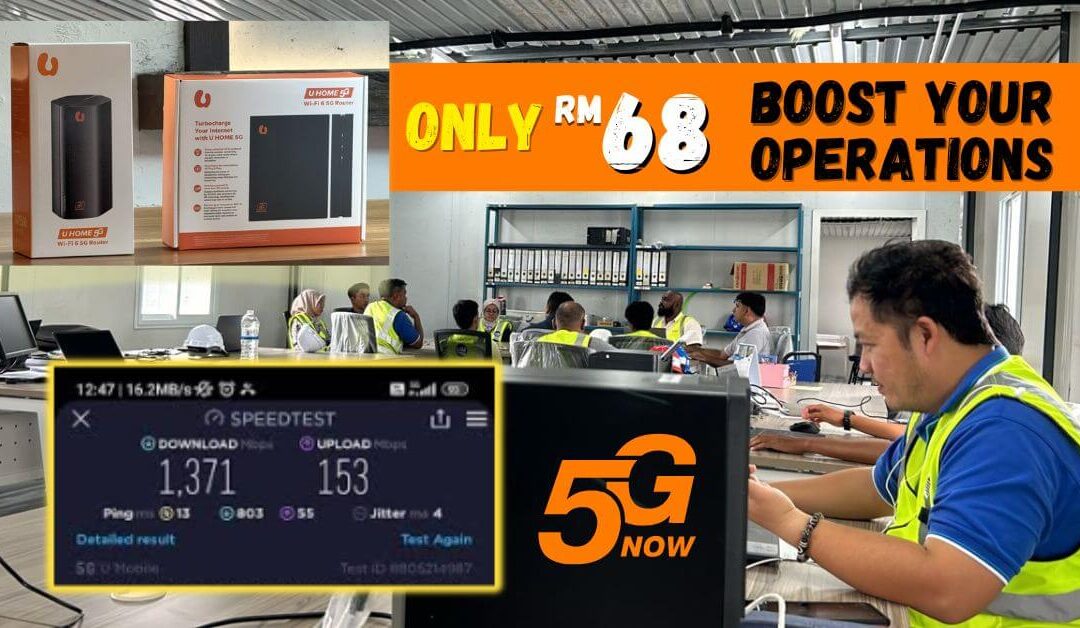 UMobile 5G Boosting Connectivity for IJM Construction Site Offices
