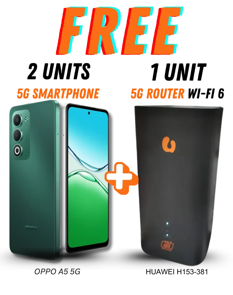 U Mobile Business Promo Free Oppo A5 Smart Phone and 5G Broadband