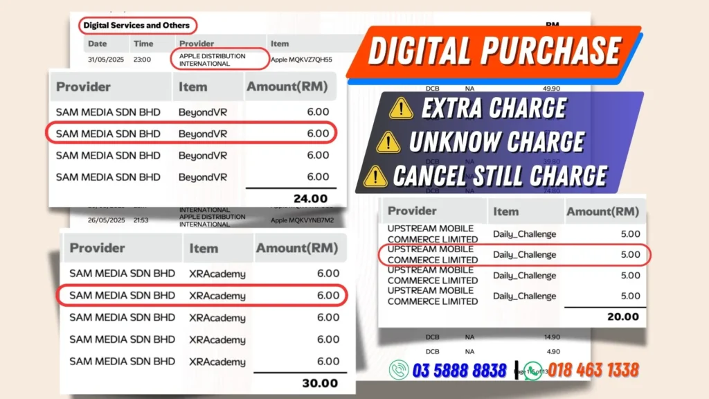 U Mobile Bill extra charge