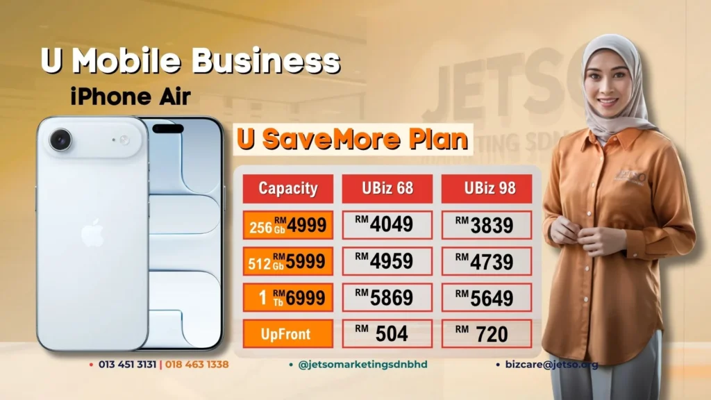 U Mobile Iphone air U Savemore plan