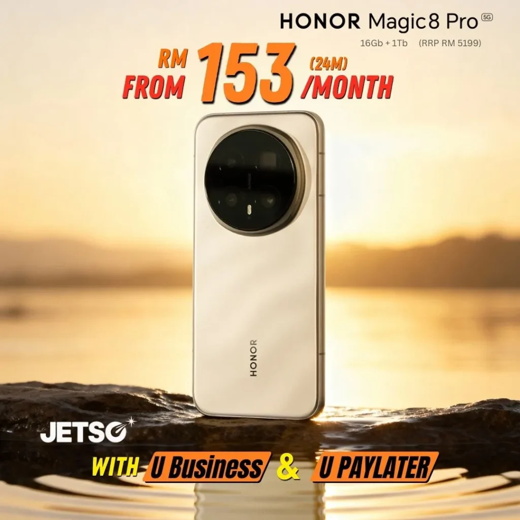 Honor Magic 8 Pro melalui U Mobile Business U PayLater 24 months