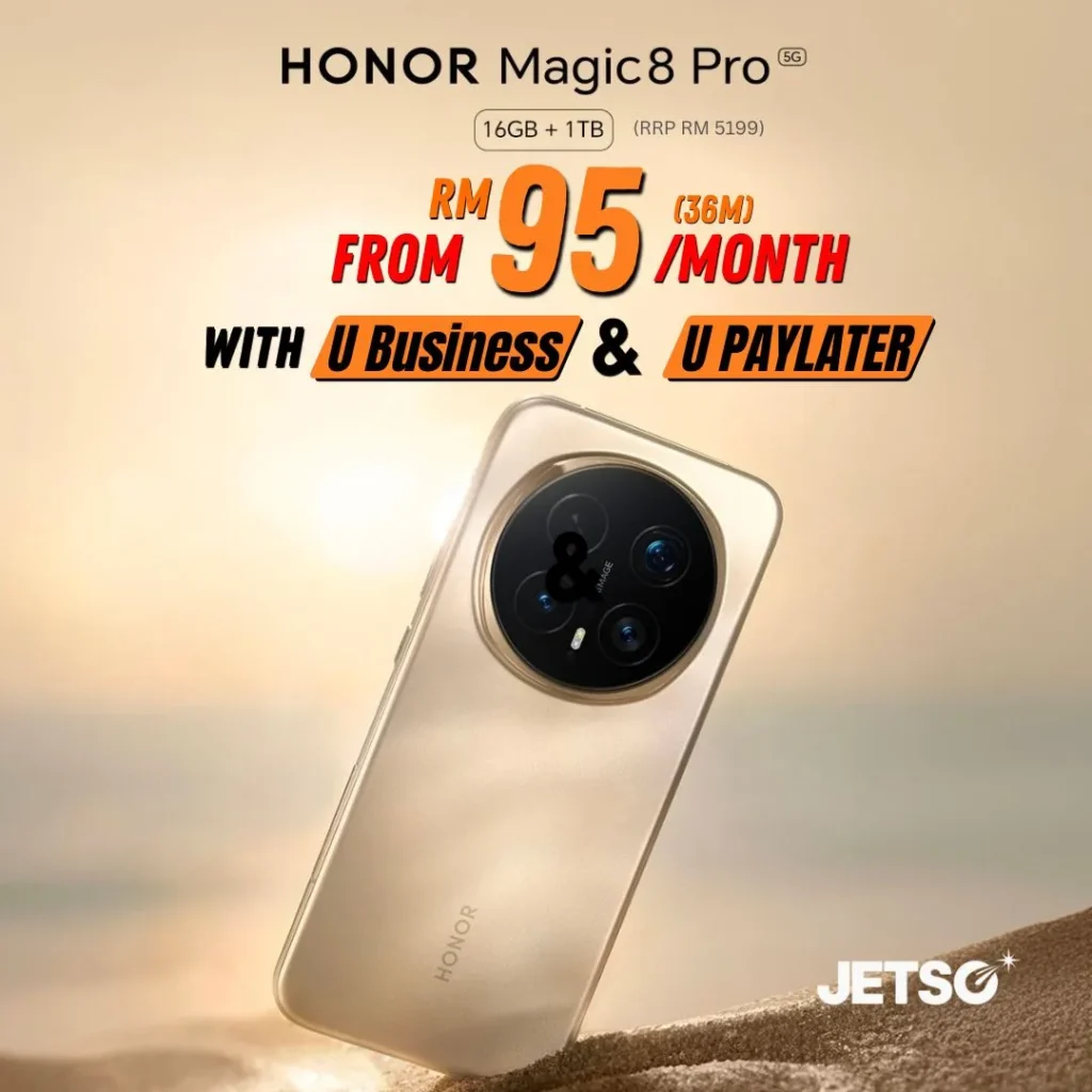 Honor Magic 8 Pro melalui U Mobile Business U PayLater 36 months